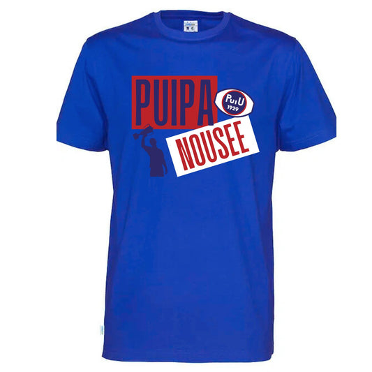 Puipa nousee t-paita, Sininen